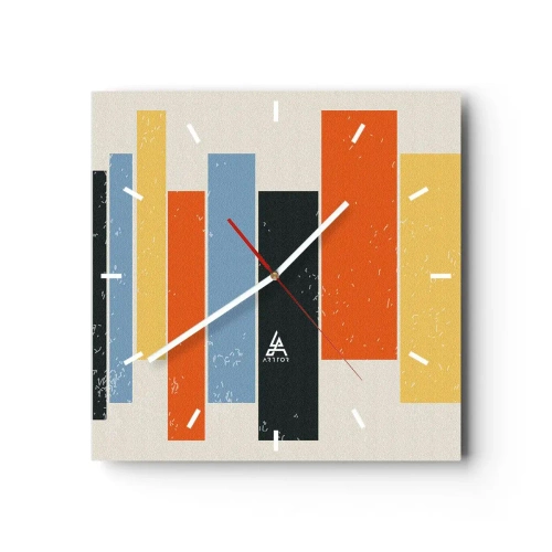 Wandklok - Klok - Muzieknotatie - 30x30 cm