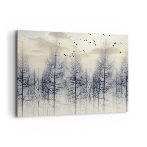 Schilderen op canvas - Bosgeesten - 100x70 cm