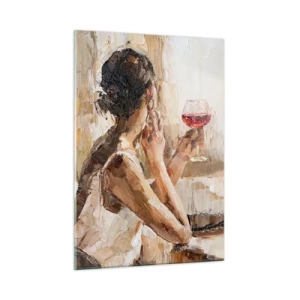 Schilderen op glas - De smaak van een goed moment - 50x70 cm