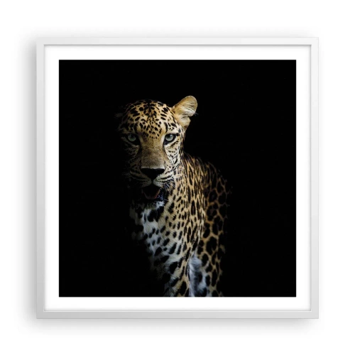 Poster in een witte lijst - Donkere schoonheid - 60x60 cm