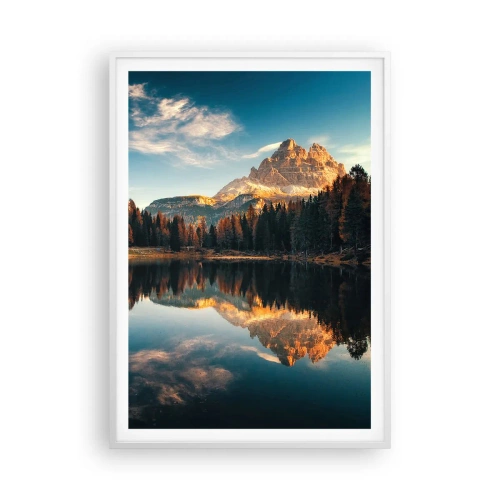 Poster in een witte lijst - Dubbel landschap - 70x100 cm