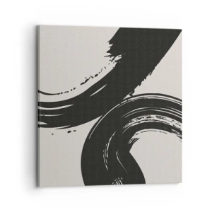 Schilderen op canvas - Vegend en cirkevormig - 70x70 cm