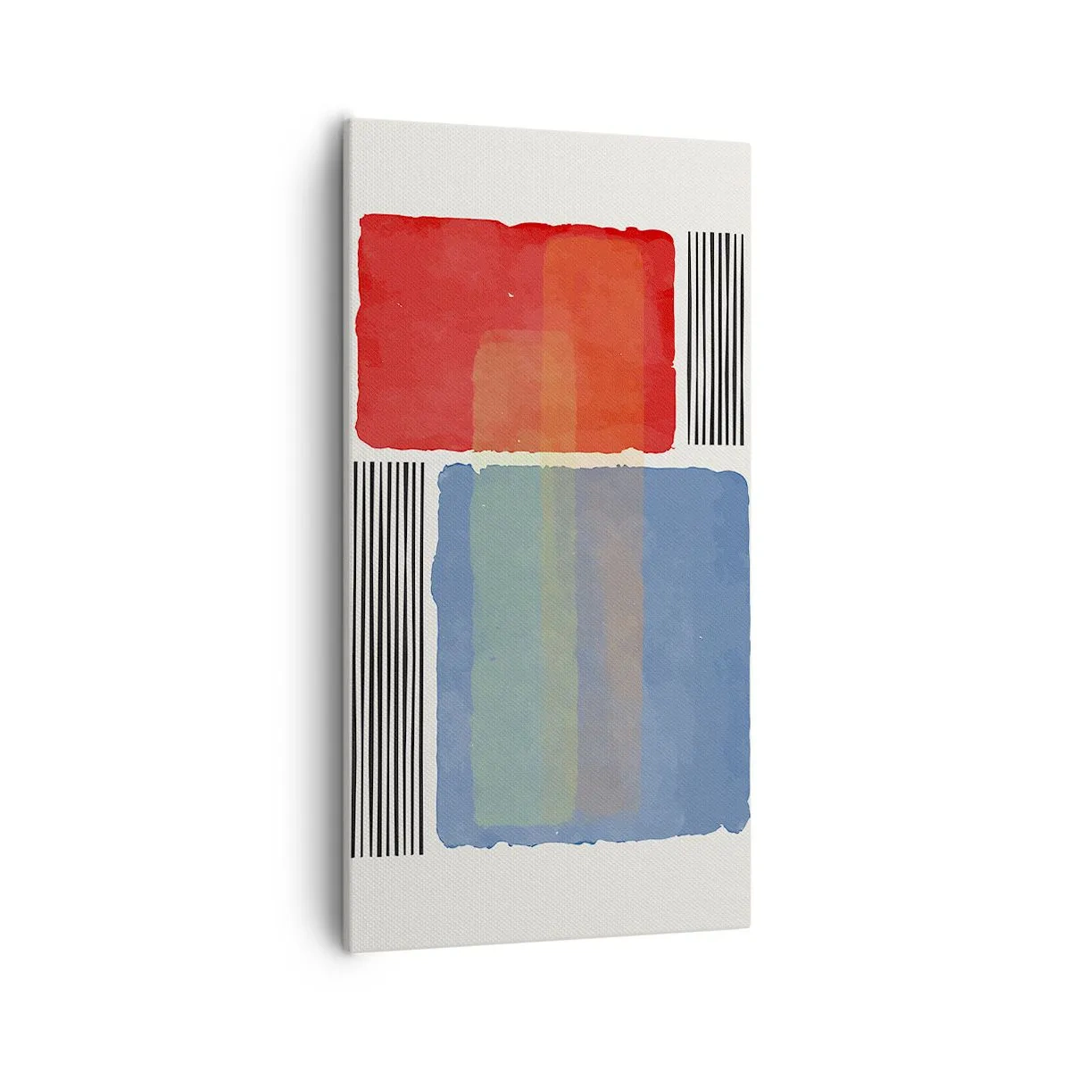 Schilderen op canvas - De geest en de letter van de geometrie - 55x100 cm