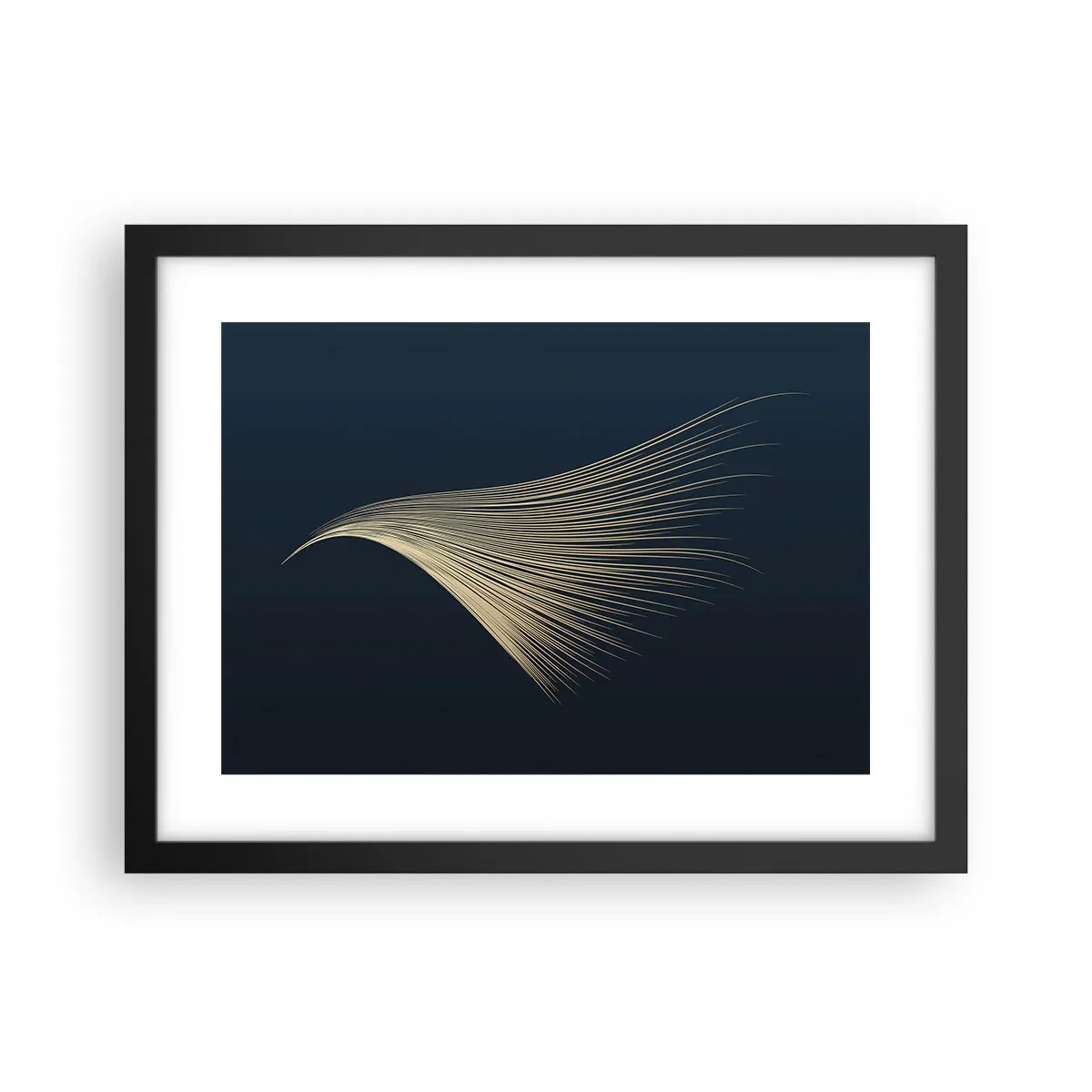 Poster in een zwarte lijst - Als het haar van een engel - 40x30 cm