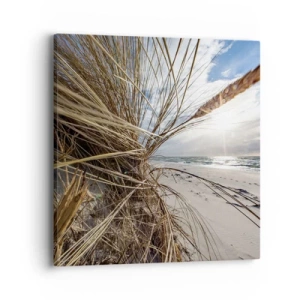 Schilderen op canvas - Een ontmoeting van de elementen - 40x40 cm