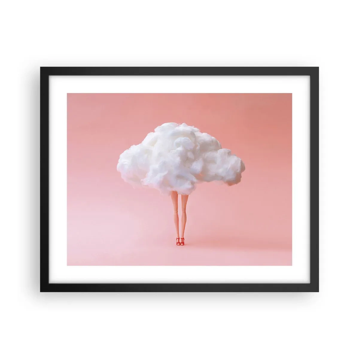 Poster in een zwarte lijst - Zoete belofte - 50x40 cm