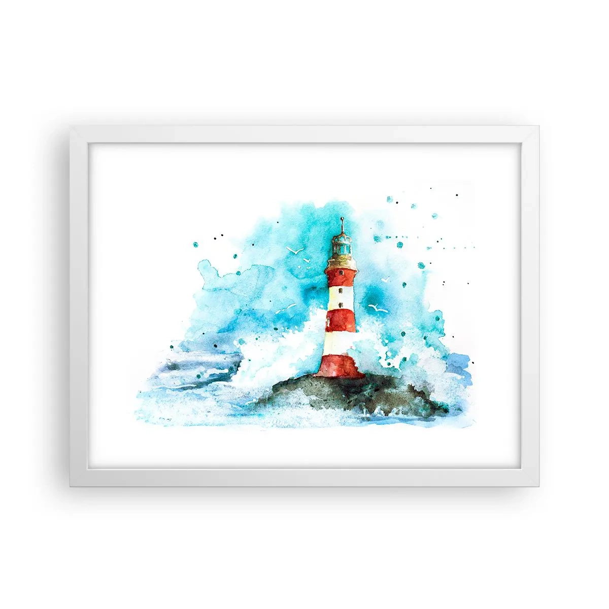 Poster in een witte lijst - Eenheid van de elementen - 40x30 cm