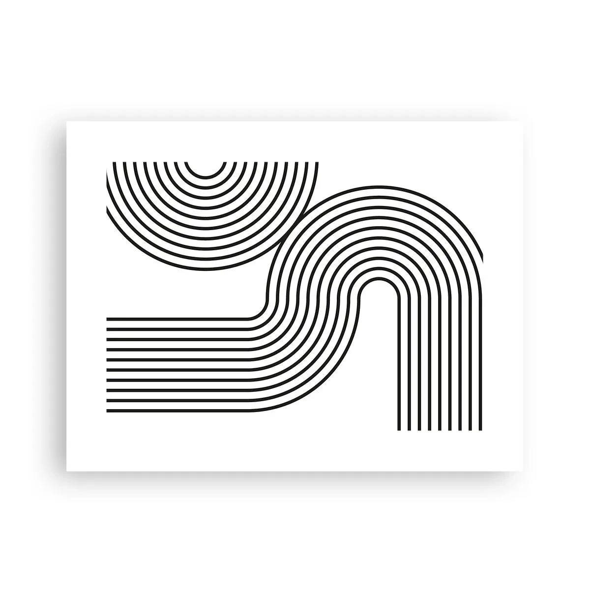 Poster - In de bocht - 40x30 cm