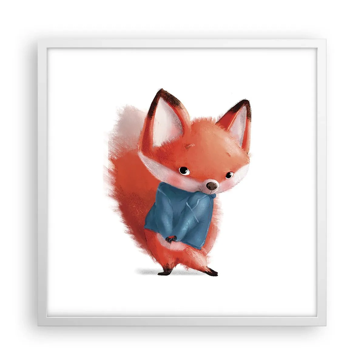 Poster in een witte lijst - Past het bij me? - 50x50 cm