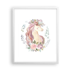 Poster in een witte lijst - Een uitnodiging in de wereld van sprookjes - 40x50 cm