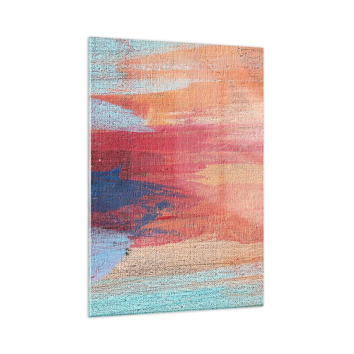Schilderen op glas - Ren door de regenboog - 50x70 cm
