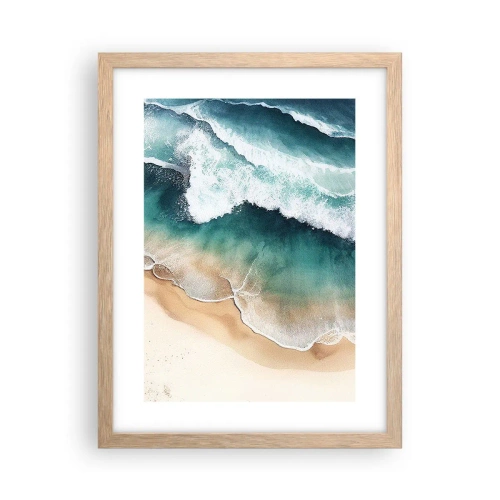 Een poster in een licht eiken lijst - De eeuwige ontmoeting - 30x40 cm