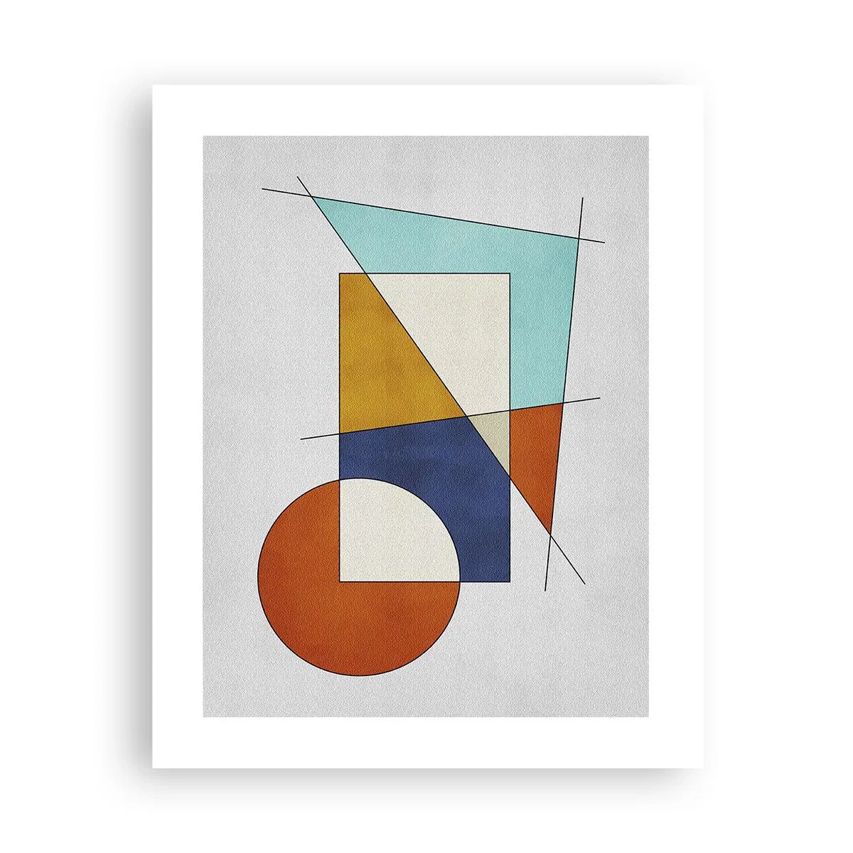 Poster - Abstractie: modernistisch plezier - 40x50 cm