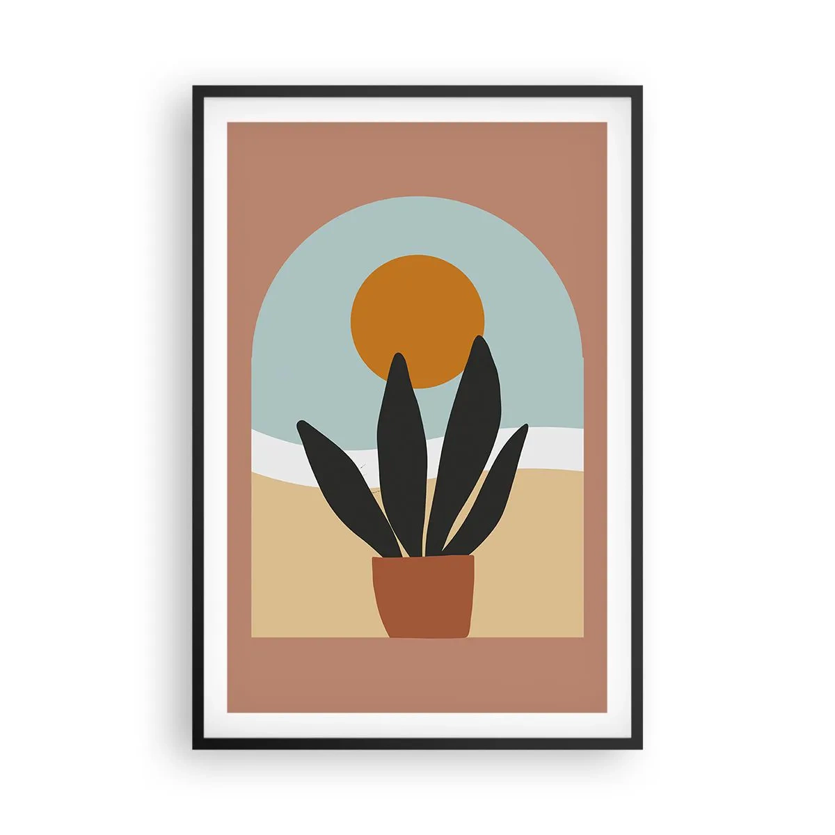 Poster in een zwarte lijst - Kleine geneugten - 61x91 cm