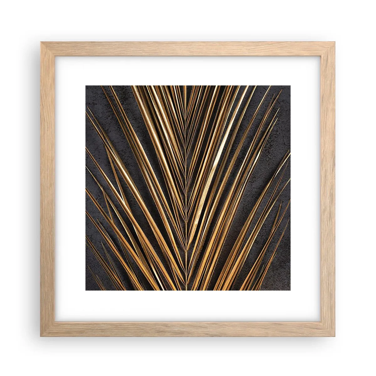 Een poster in een licht eiken lijst - Het goud van de tropen - 30x30 cm