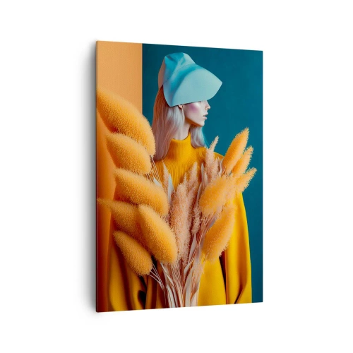 Schilderen op canvas - Pluizig portret - 70x100 cm