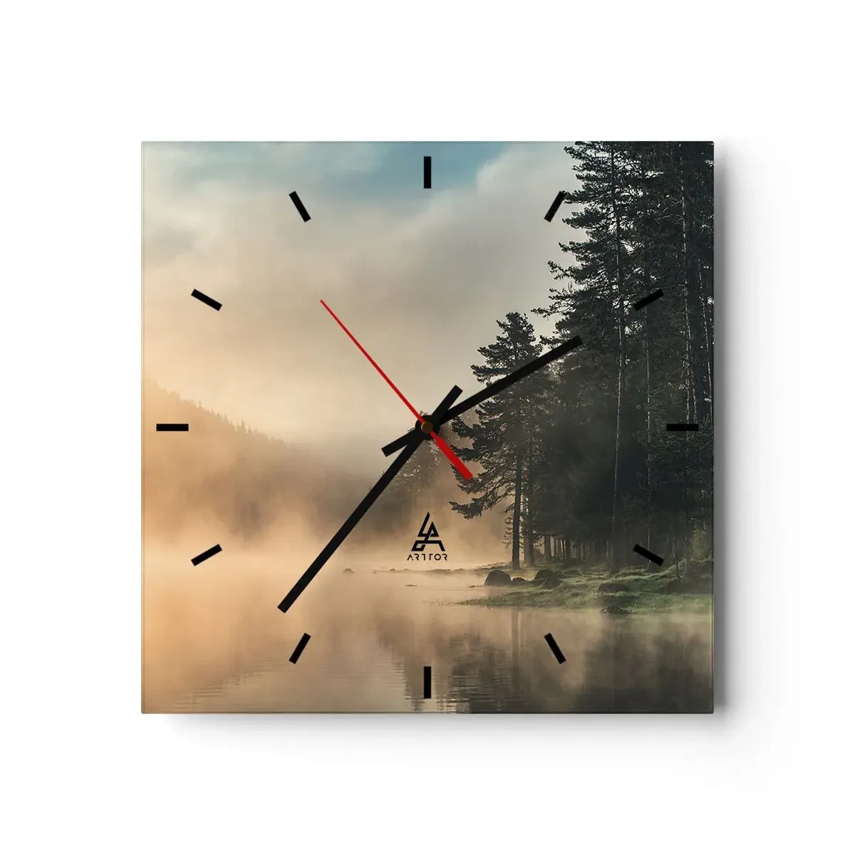Wandklok - Klok - De geboorte van de dag - 30x30 cm