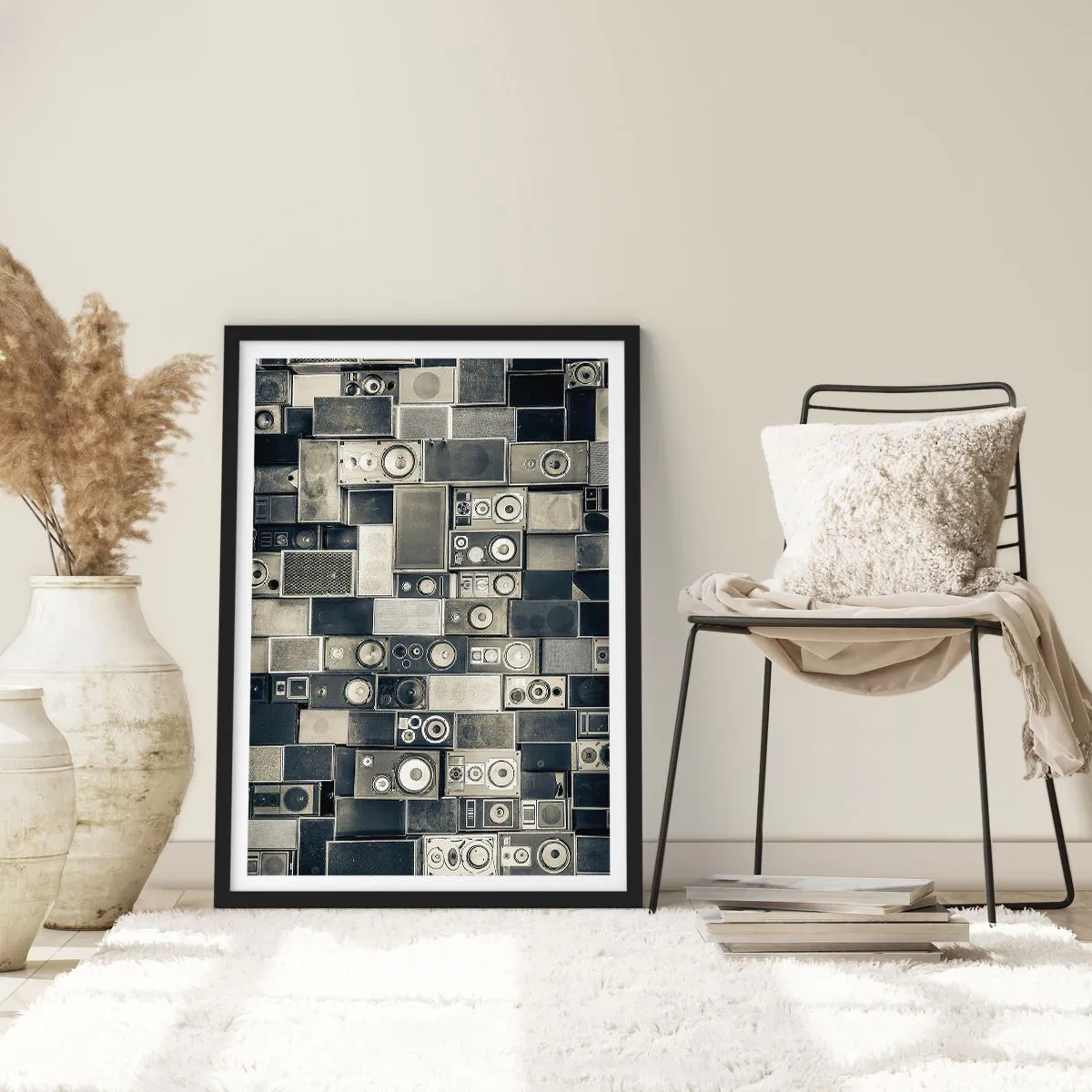 Poster in een zwarte lijst - En alles is goed - 61x91 cm