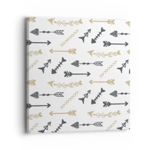 Schilderen op canvas - De droom van de boogschutter - 30x30 cm