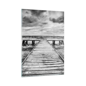 Schilderen op glas - Ik wacht tot de wind wegjaagt... - 50x70 cm