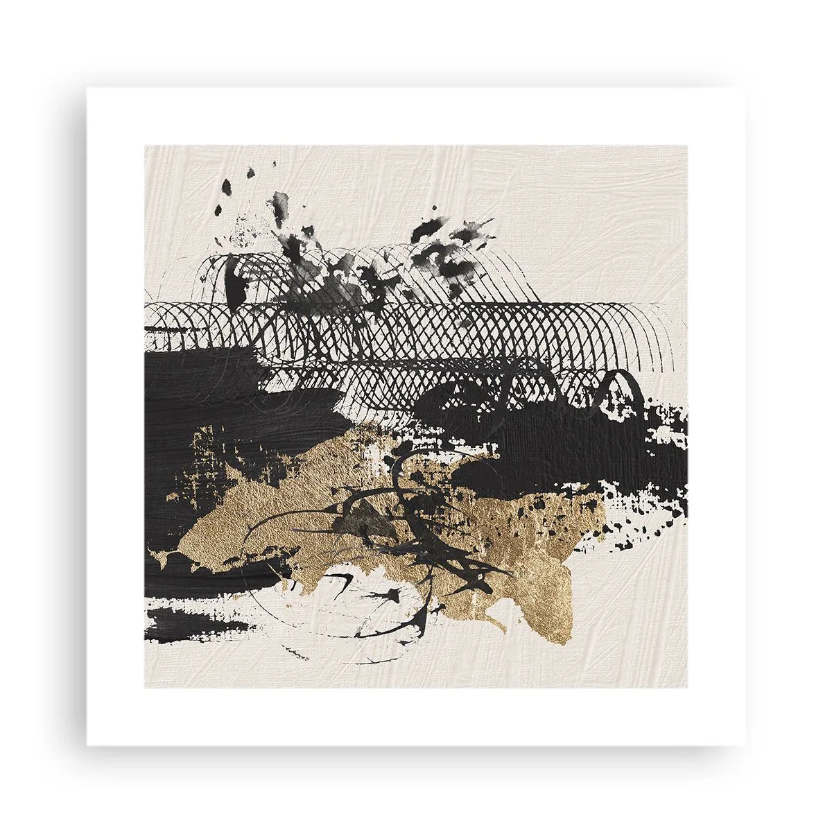 Poster - Compositie met passie - 40x40 cm