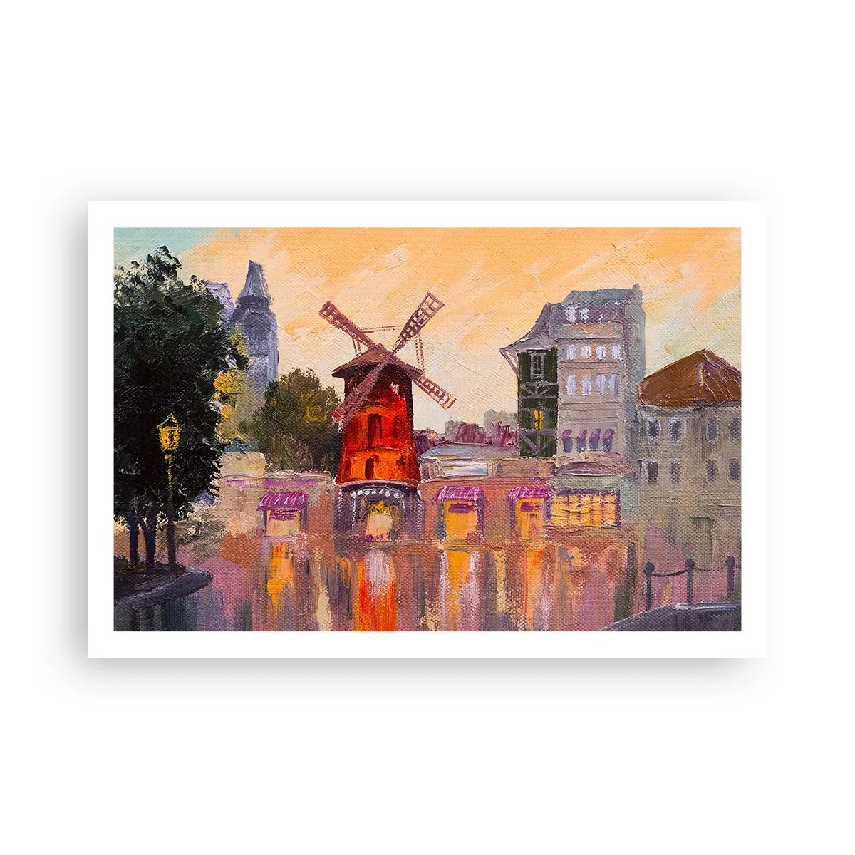 Poster - Parijse iconen – Moulin Rouge - 91x61 cm