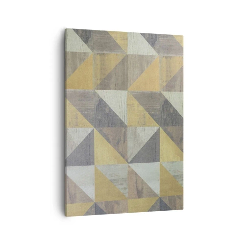 Schilderen op canvas - Op de hoek van de driehoek - 50x70 cm