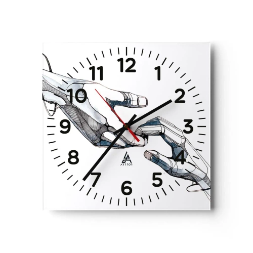 Wandklok - Klok - Een goed gebaar - 30x30 cm
