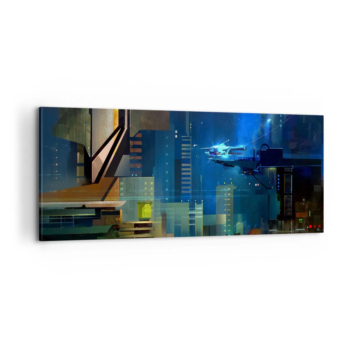 Schilderen op canvas - In de nabije toekomst - 100x40 cm