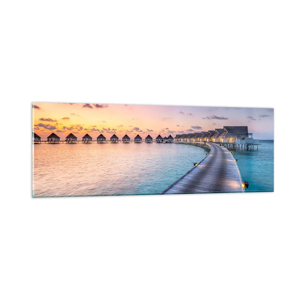 Schilderen op glas - Vakantie - terug naar de bronnen - 90x30 cm