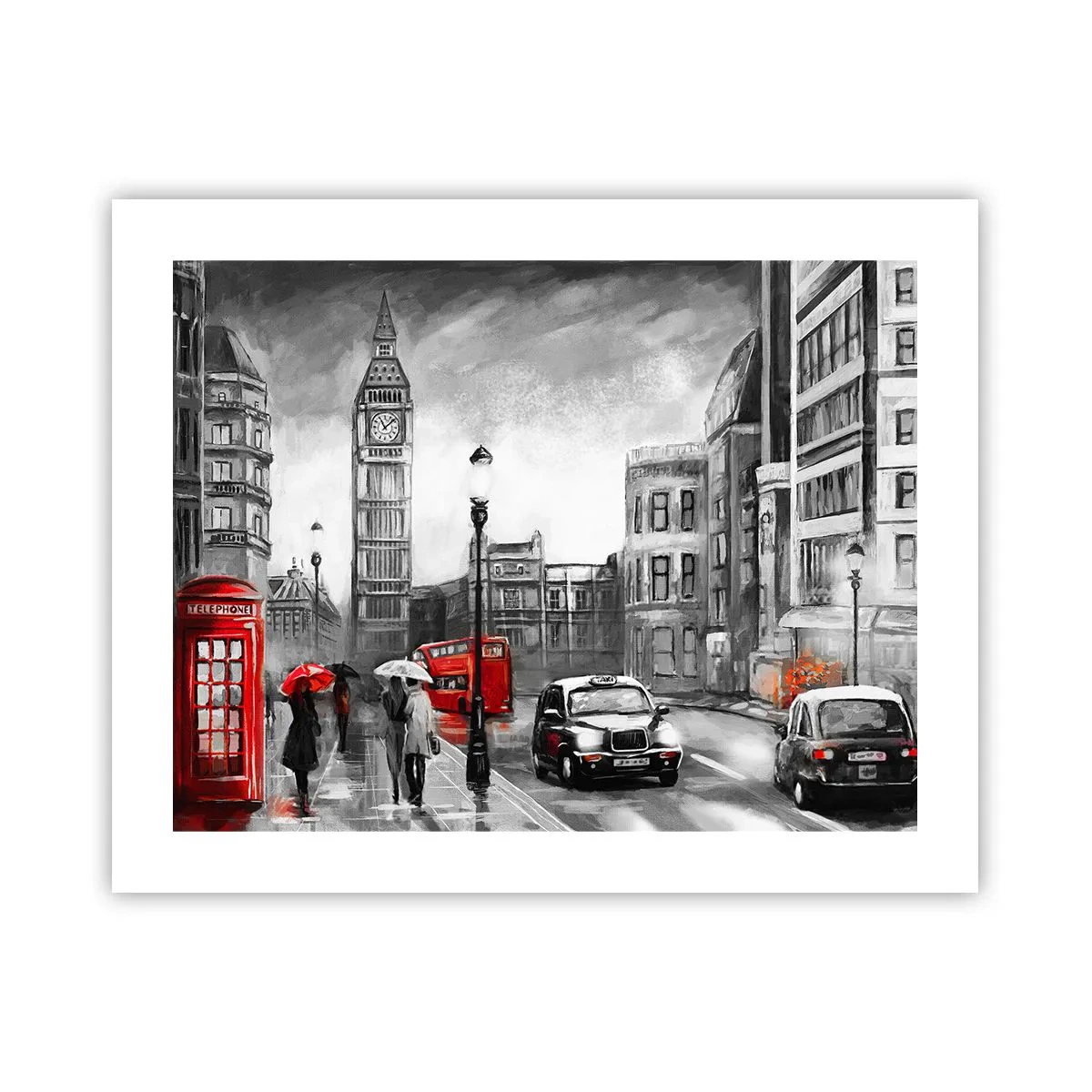 Poster - Helemaal geen grijze stad - 50x40 cm