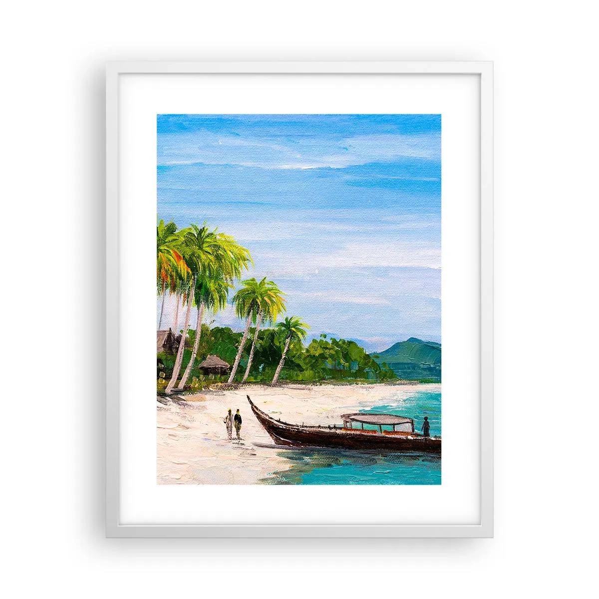 Poster in een witte lijst - Een exotische droom - 40x50 cm