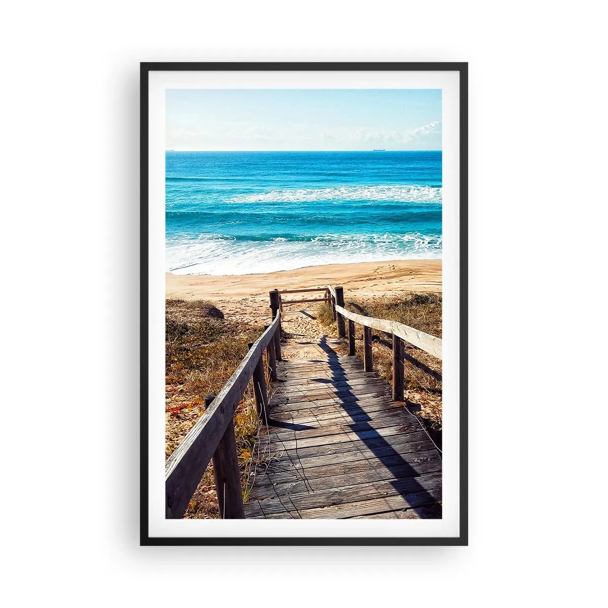 Poster in een zwarte lijst - Loop maar! - 61x91 cm
