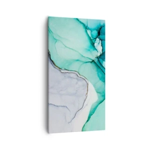Schilderen op canvas - Een studie in turkoois - 55x100 cm