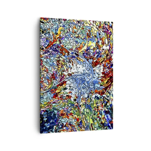 Schilderen op canvas - Glas in lood druppel - 50x70 cm