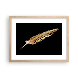 Een poster in een licht eiken lijst - HHij heeft een ongewoon talent voor schrijven… - 40x30 cm