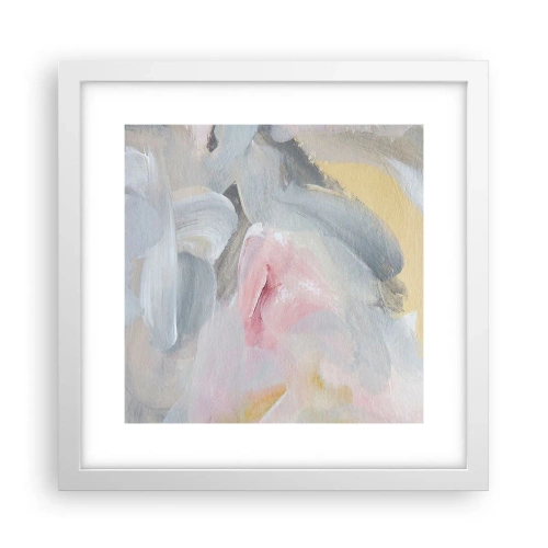Poster in een witte lijst - In een pastelkleurige wereld - 30x30 cm