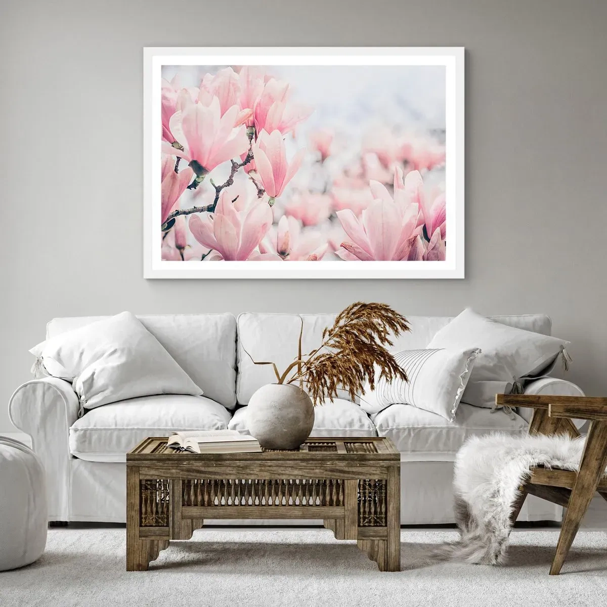 Poster in een witte lijst - Het ideaal van subtiliteit - 91x61 cm