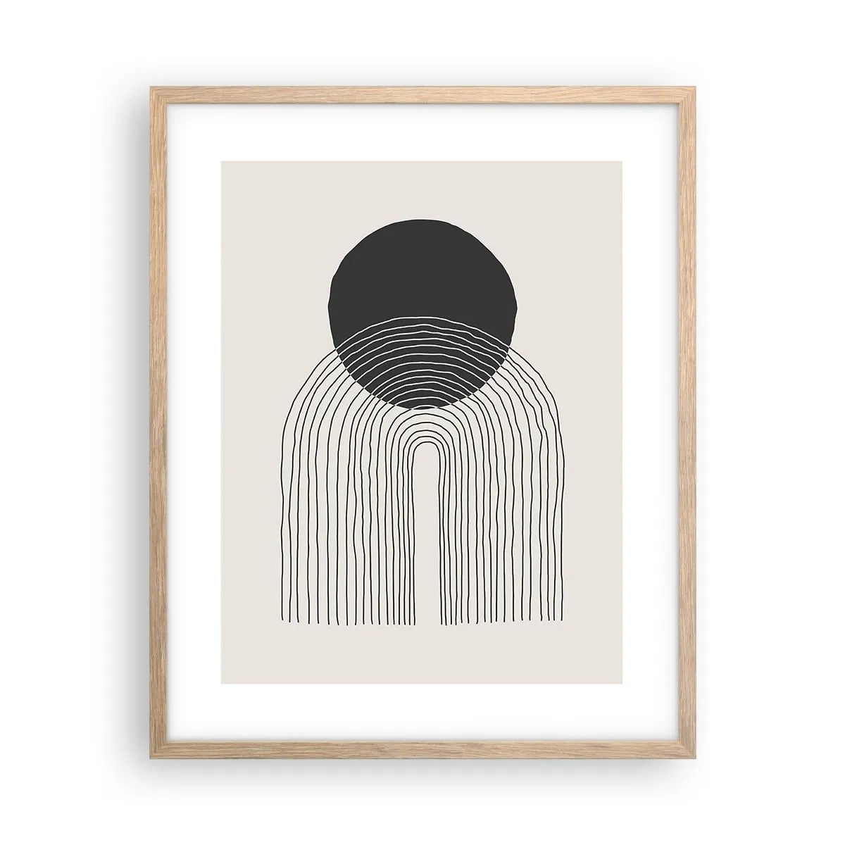 Een poster in een licht eiken lijst - Bibberen en vertrouwen - 40x50 cm