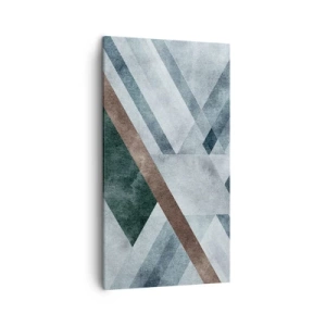 Schilderen op canvas - Verfijnde elegantie van geometrie - 45x80 cm