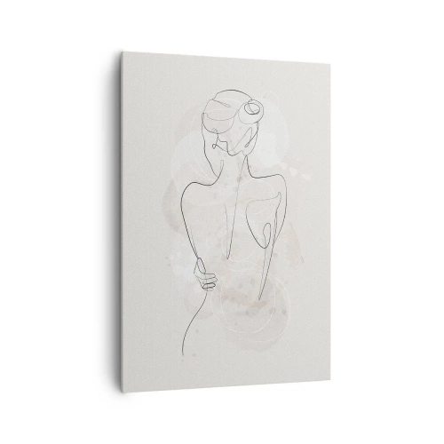 Schilderen op canvas - Als een gevoelig instrument - 70x100 cm