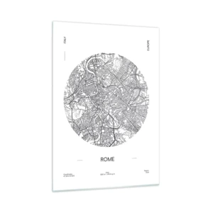 Schilderen op glas - Anatomie van Rome - 50x70 cm