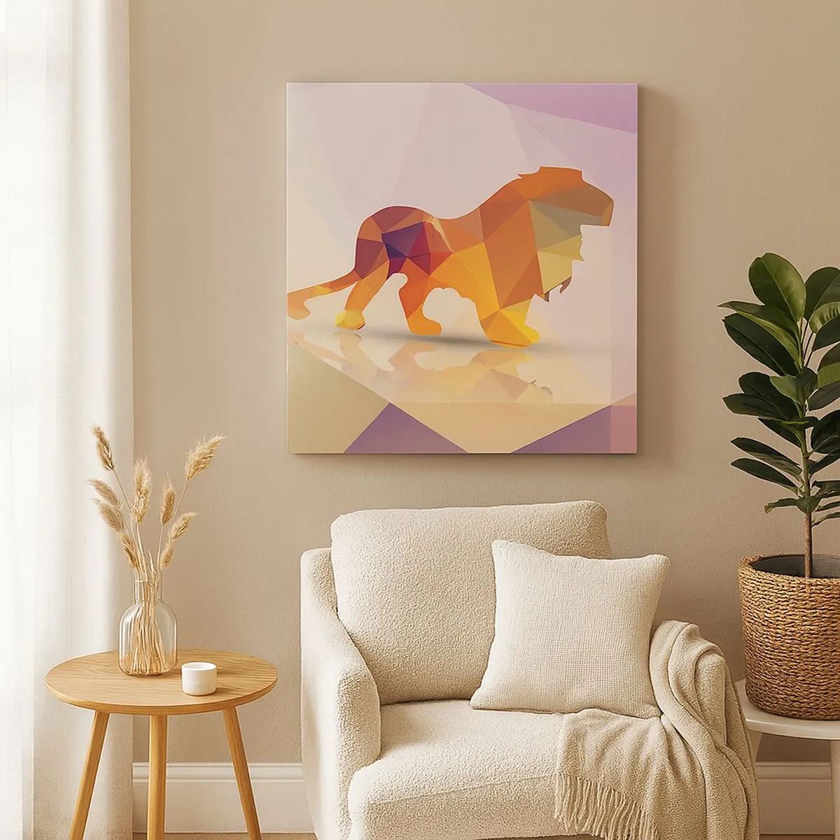 Schilderen op canvas - De diamanten koning - 30x30 cm