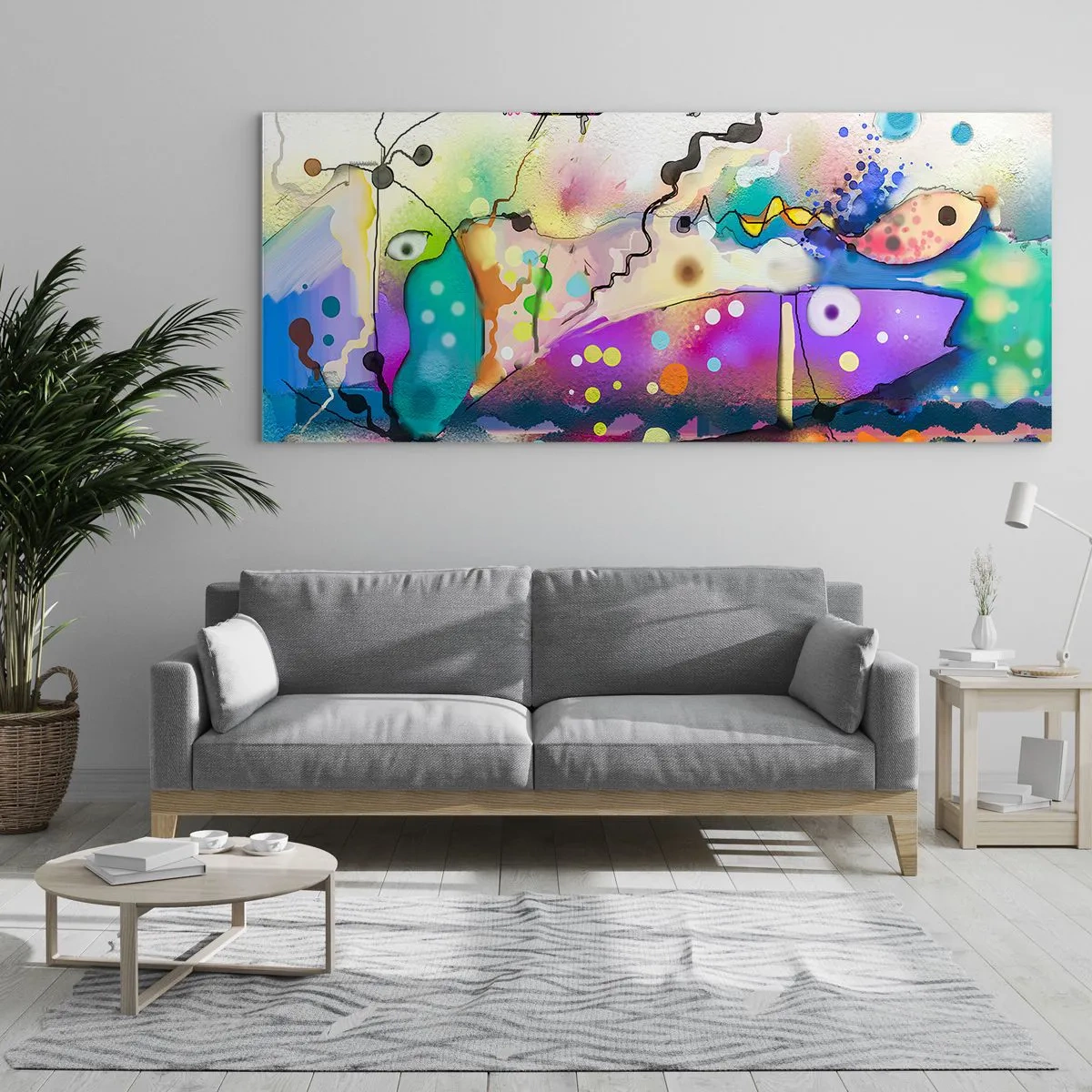 Schilderen op glas - Geen woorden! - 90x30 cm