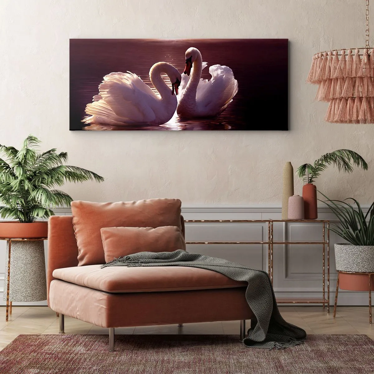 Schilderen op canvas - Tot de dood ons scheidt - 90x30 cm