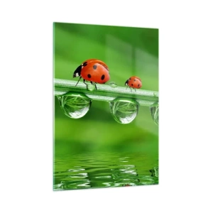 Schilderen op glas - De hele zomer onderweg - 50x70 cm