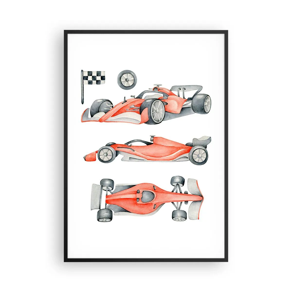 Poster in een zwarte lijst - Jaag je droom na - 70x100 cm