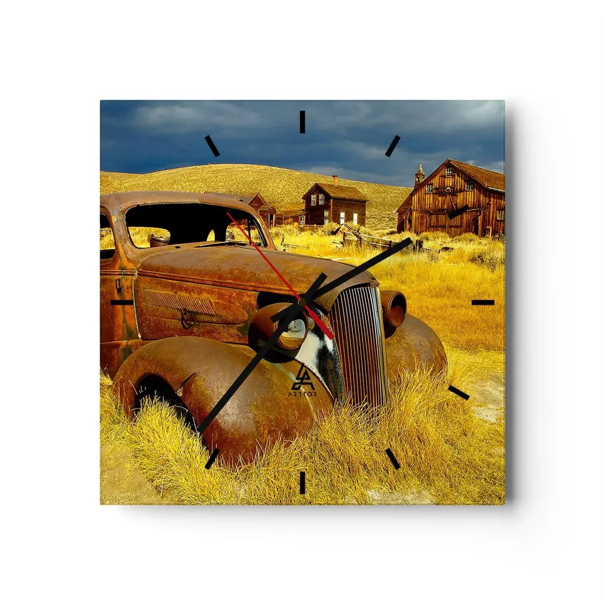 Wandklok - Klok - Een welverdiende rust - 30x30 cm