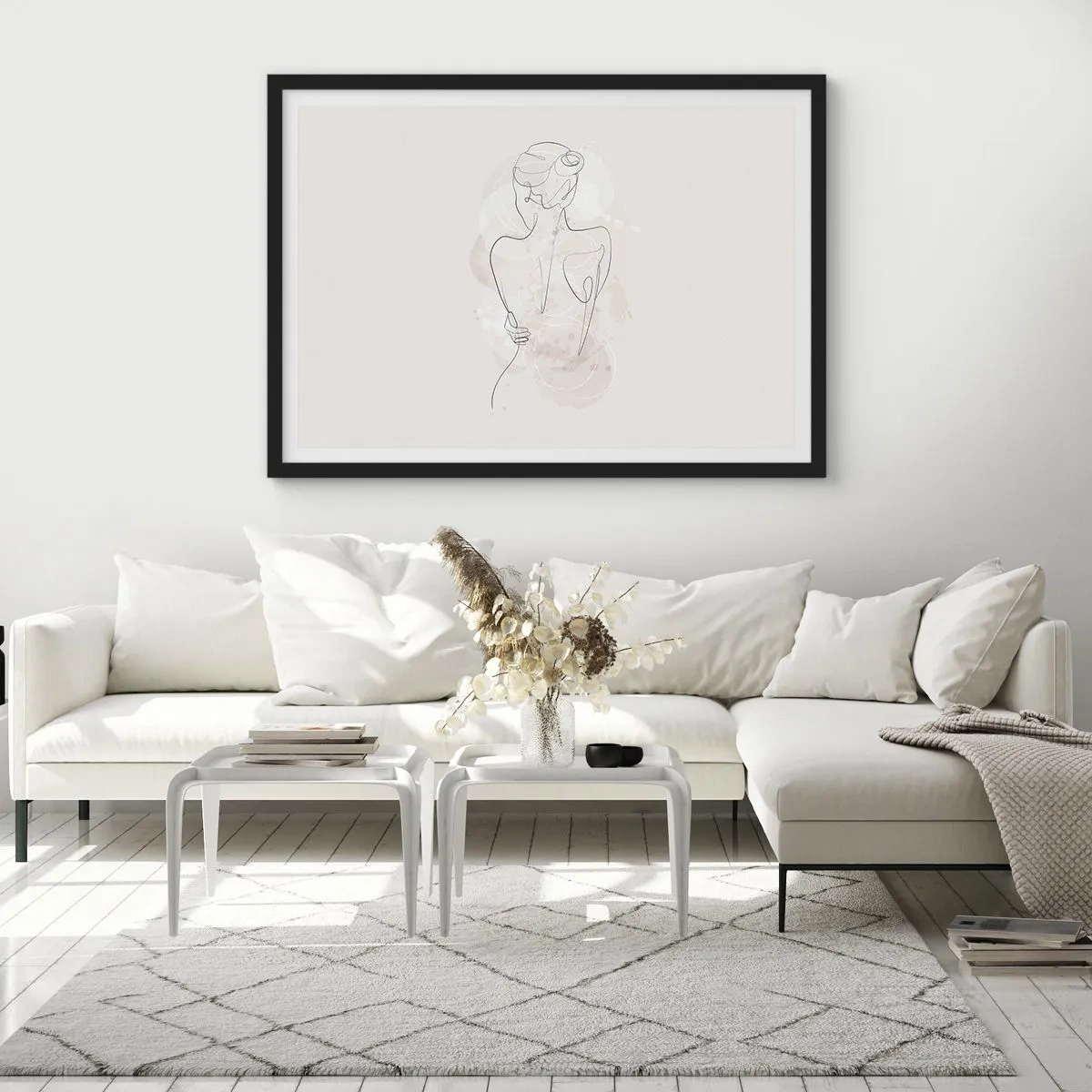 Poster in een zwarte lijst - Als een gevoelig instrument - 91x61 cm