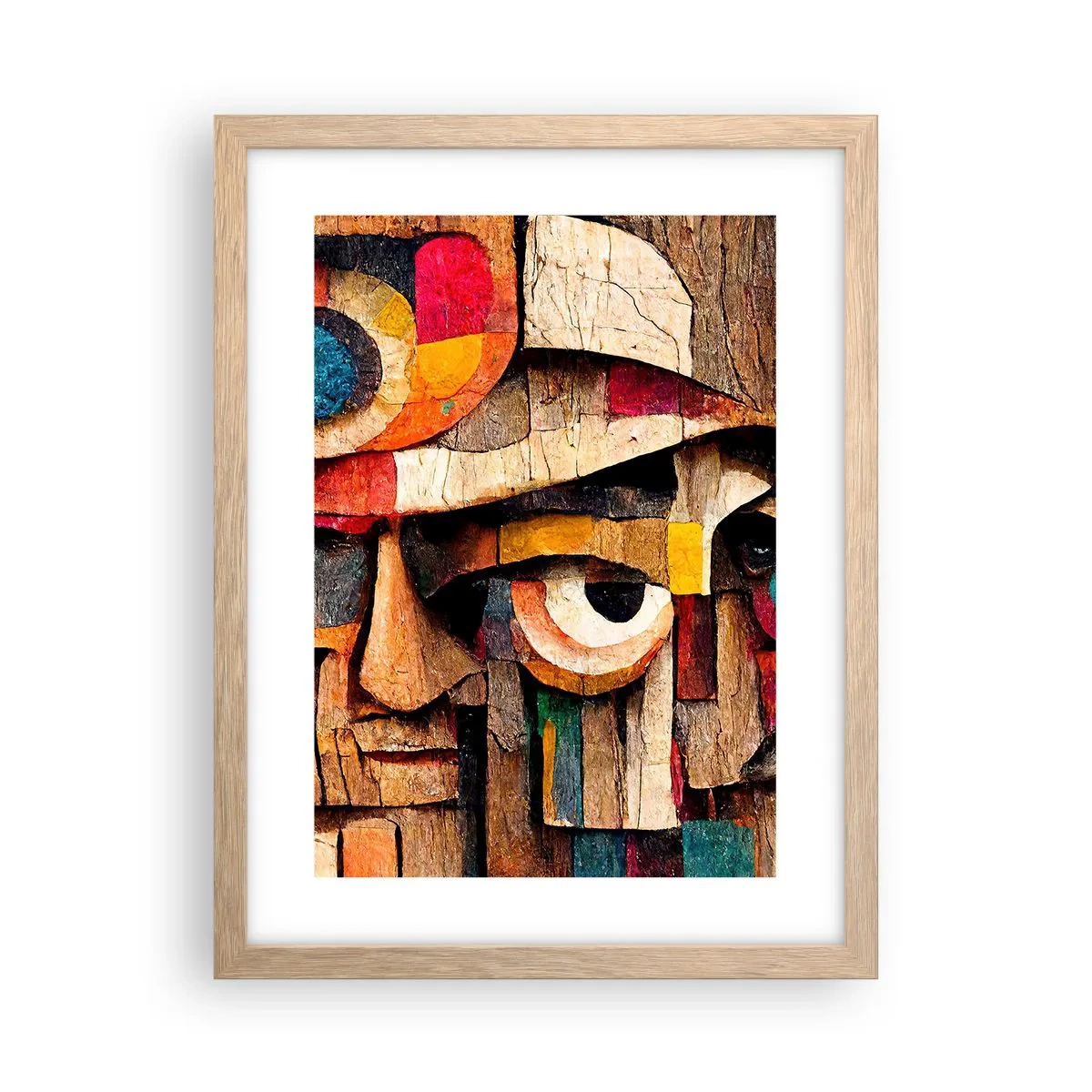 Een poster in een licht eiken lijst - Ik zie je… - 30x40 cm